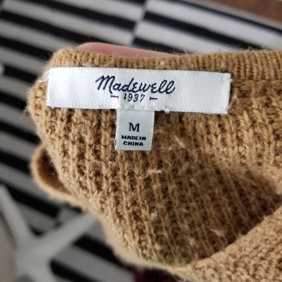 Madewell Light Brown Sweater, Medium - Picture 2 of 6